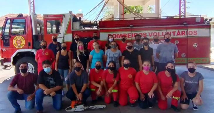 Associado da Unitec ministra, voluntariamente, curso para bombeiros de Nova Hartz